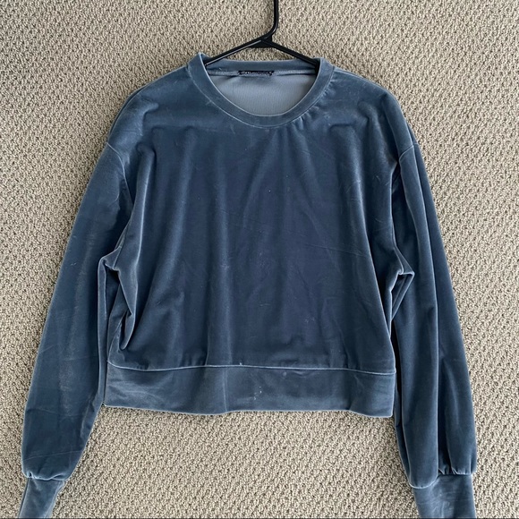 Zara Velvet Sweatshirt - Picture 2 of 7